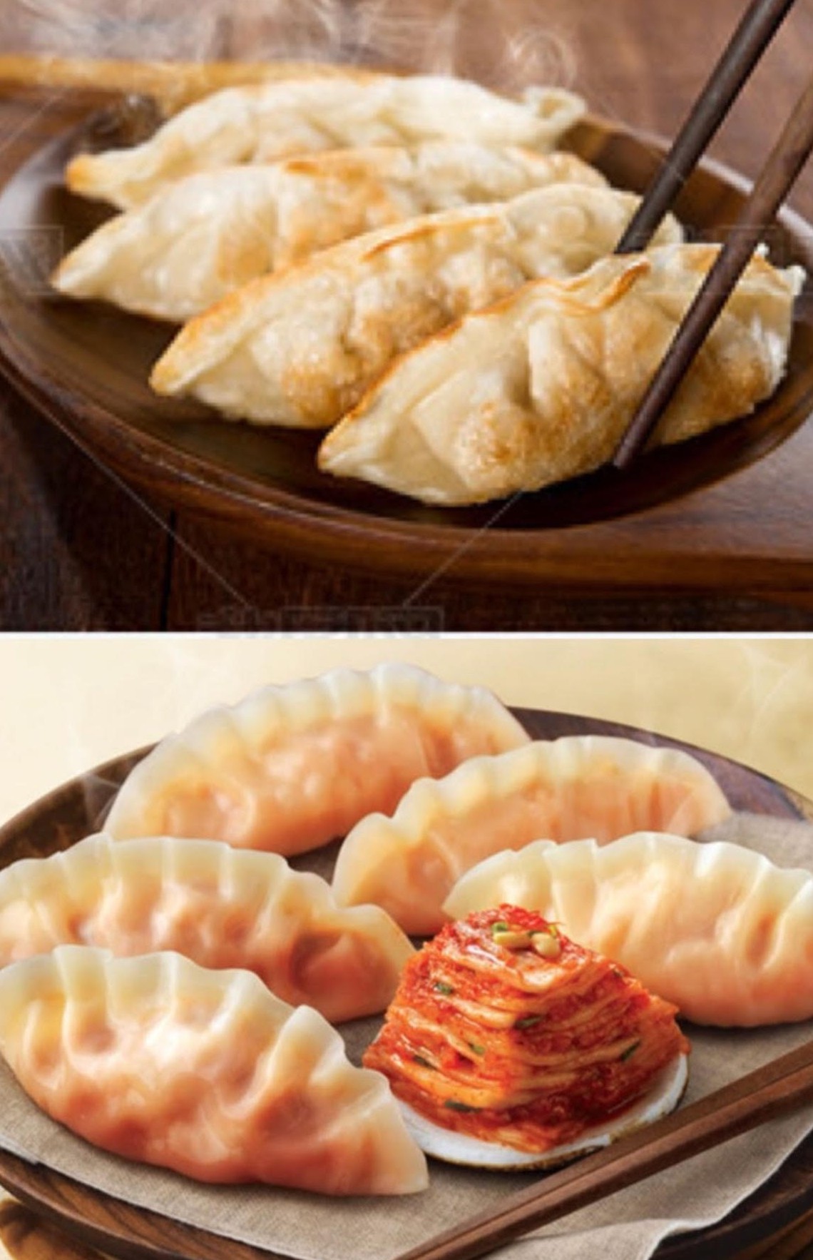 Gyoza con kimchi